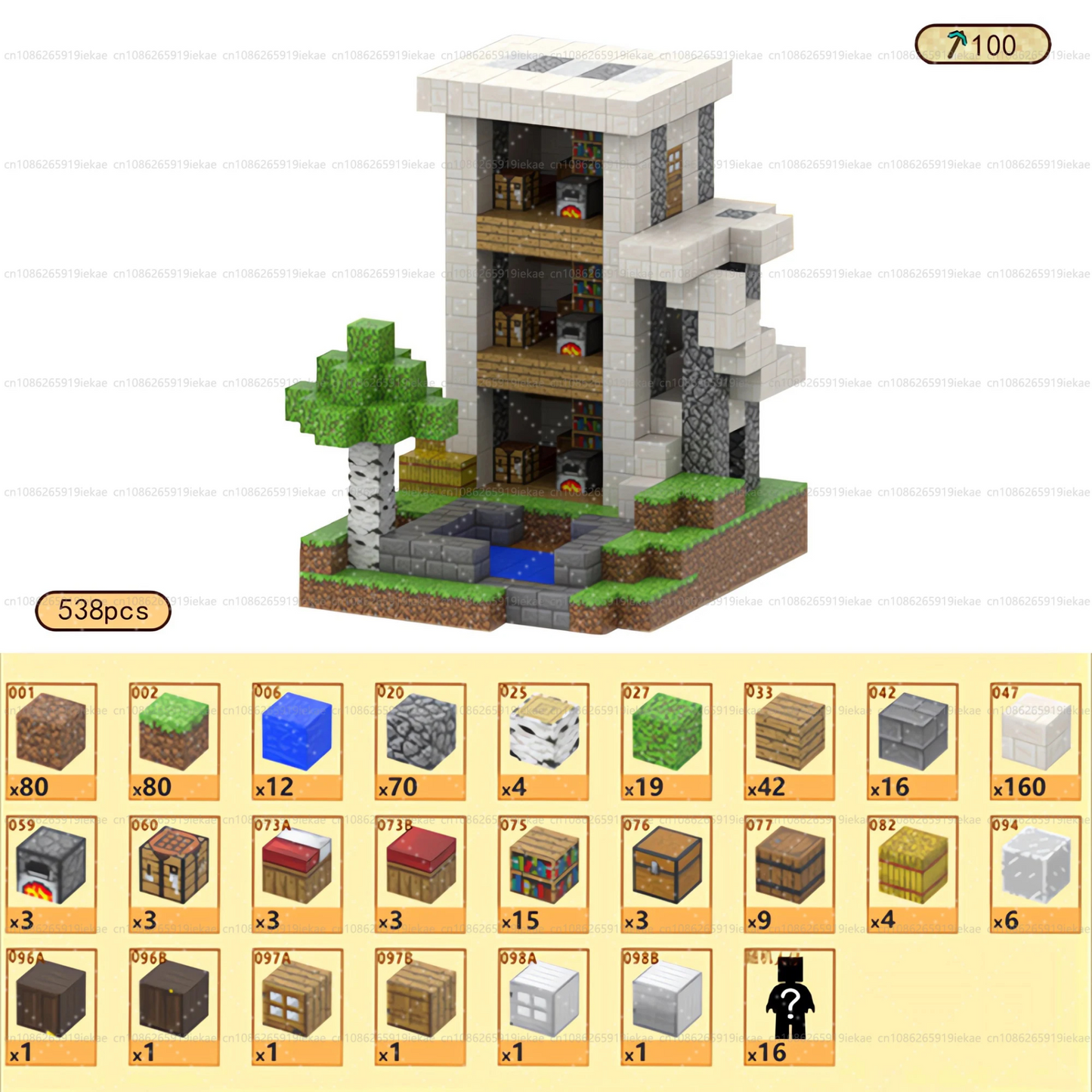 The 3 stories Villa | 538 Blocks