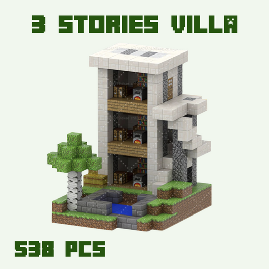 3 stories Villa - 538 Blocks