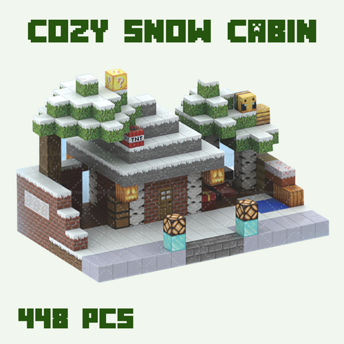 Cozy Snow Cabin - 448 Blocks