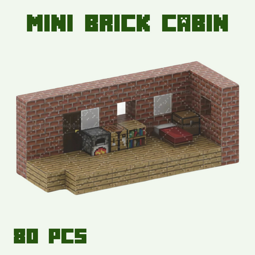 Mini Brick cabin - 80 Blocks